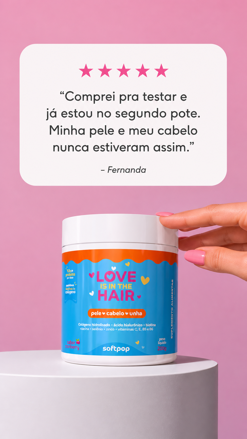 Colágeno em Pó SOFTPOP